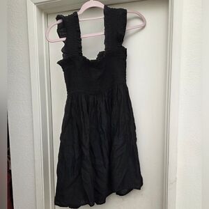 Express Women's Black Ruffled Strap Sundress